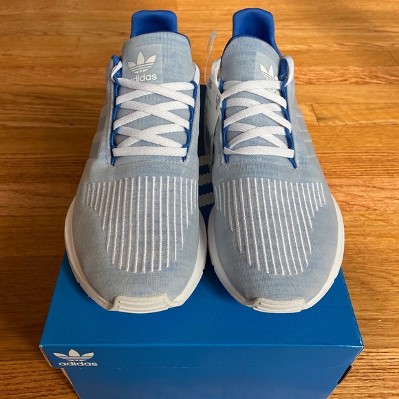 Adidas Swift Run Blue / White Shoes - Picture 3 of 7